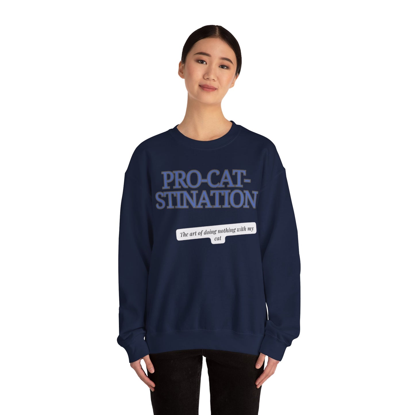 Pro-Cat-Stination Women's Crewneck Sweatshirt