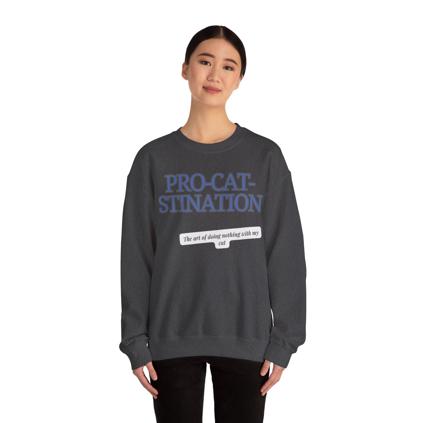 Pro-Cat-Stination Women's Crewneck Sweatshirt