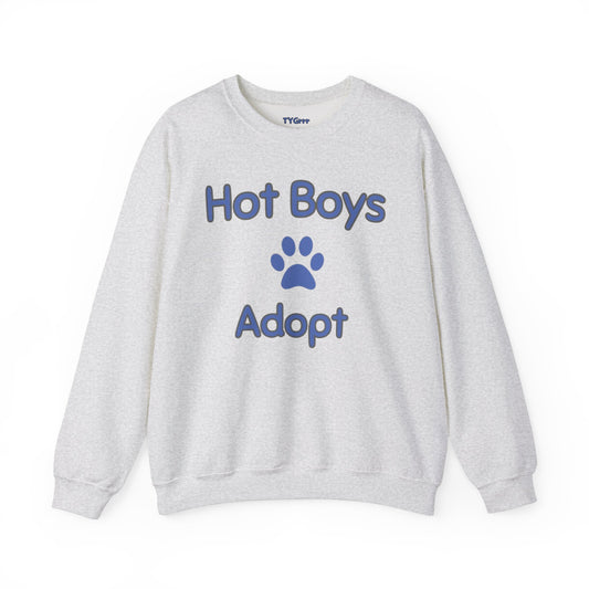 Hot Boys Adopt Crewneck Sweatshirt