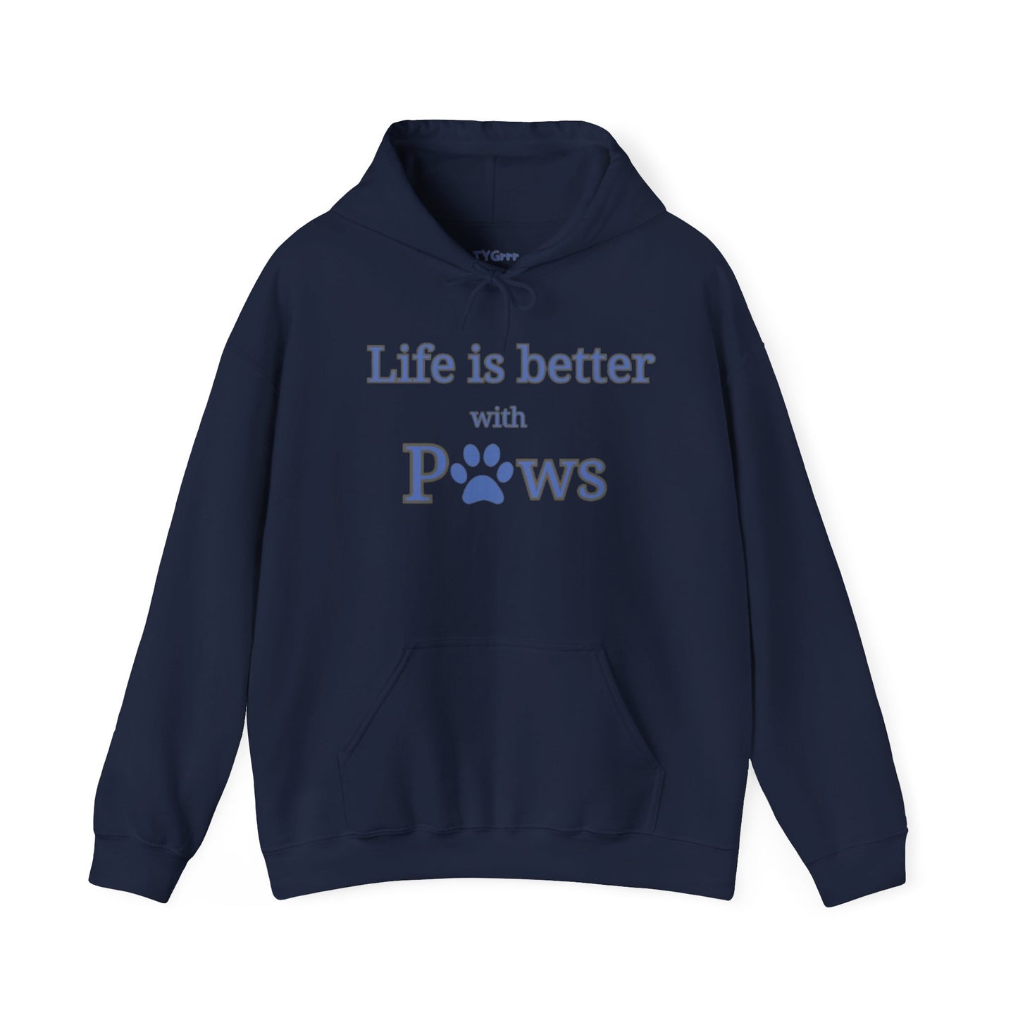 Life is better with Paws  Women's Hooded Sweatshirt