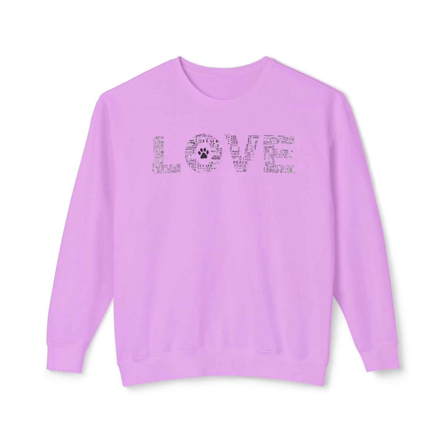 Print Paws Crewneck Sweatshirt, Comfy, Dog Lover Gift, Animal Print Top, Animal Lover Shirt