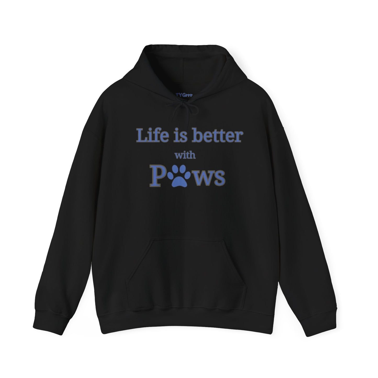 Life is better with Paws  Women's Hooded Sweatshirt