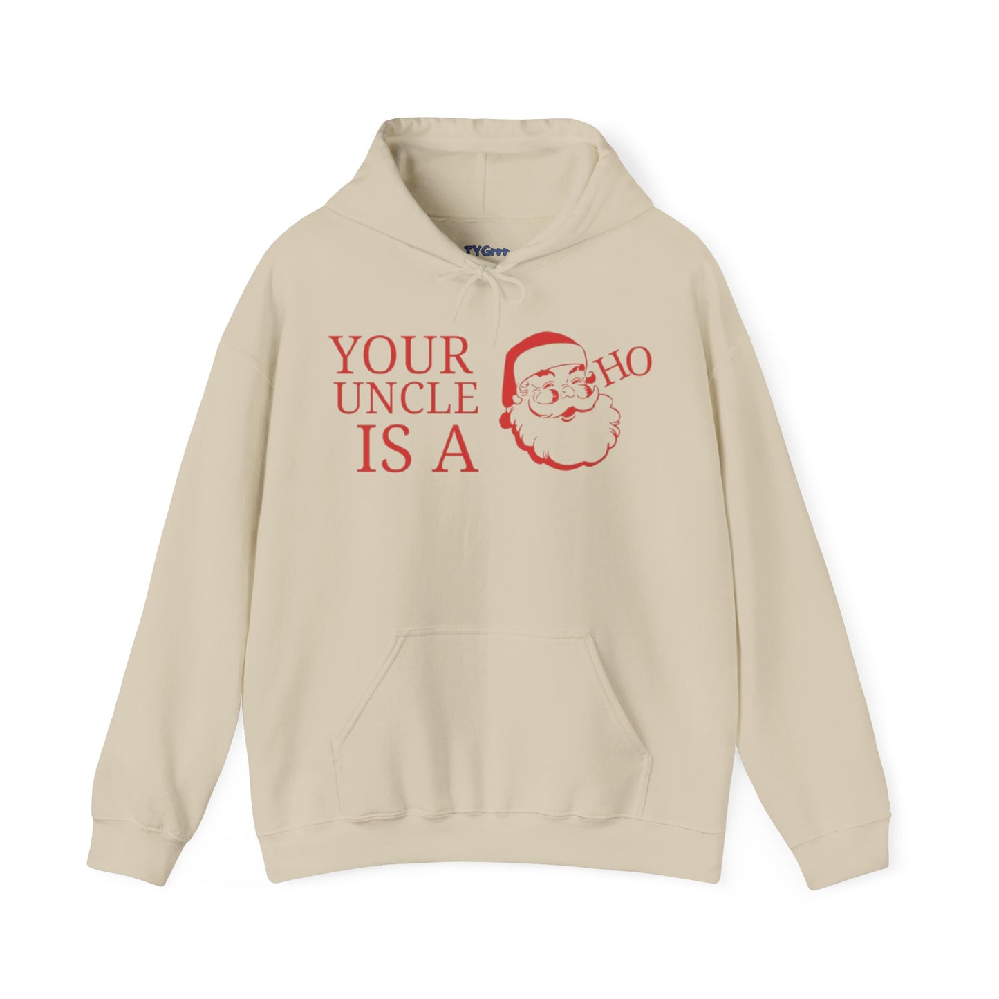 Santa Uncle Christmas Hooded Sweatshirt, Funny Xmas Gift Apparel, Holiday Winter Jumper, Festive Claus Pullover, Family Top