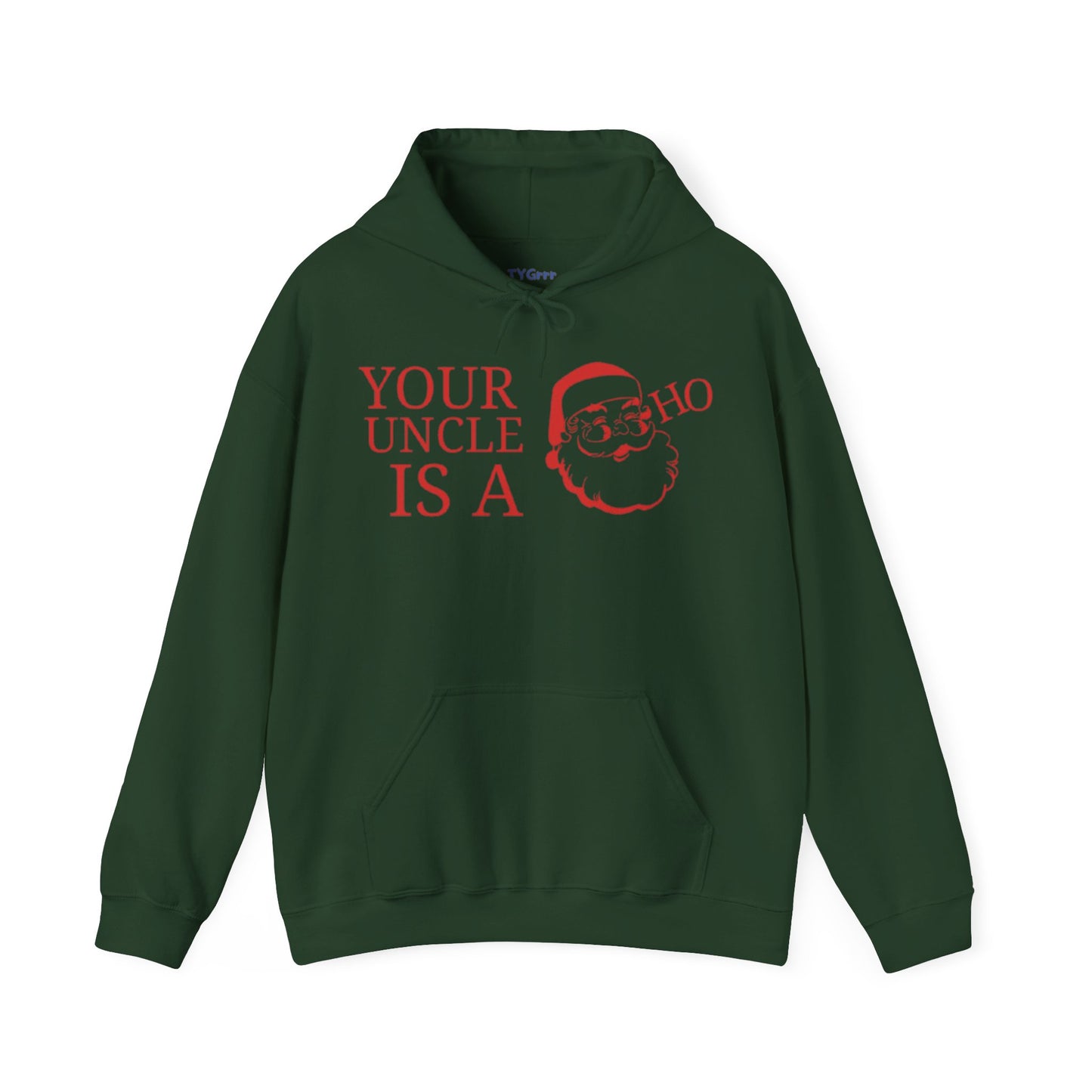 Santa Uncle Christmas Hooded Sweatshirt, Funny Xmas Gift Apparel, Holiday Winter Jumper, Festive Claus Pullover, Family Top