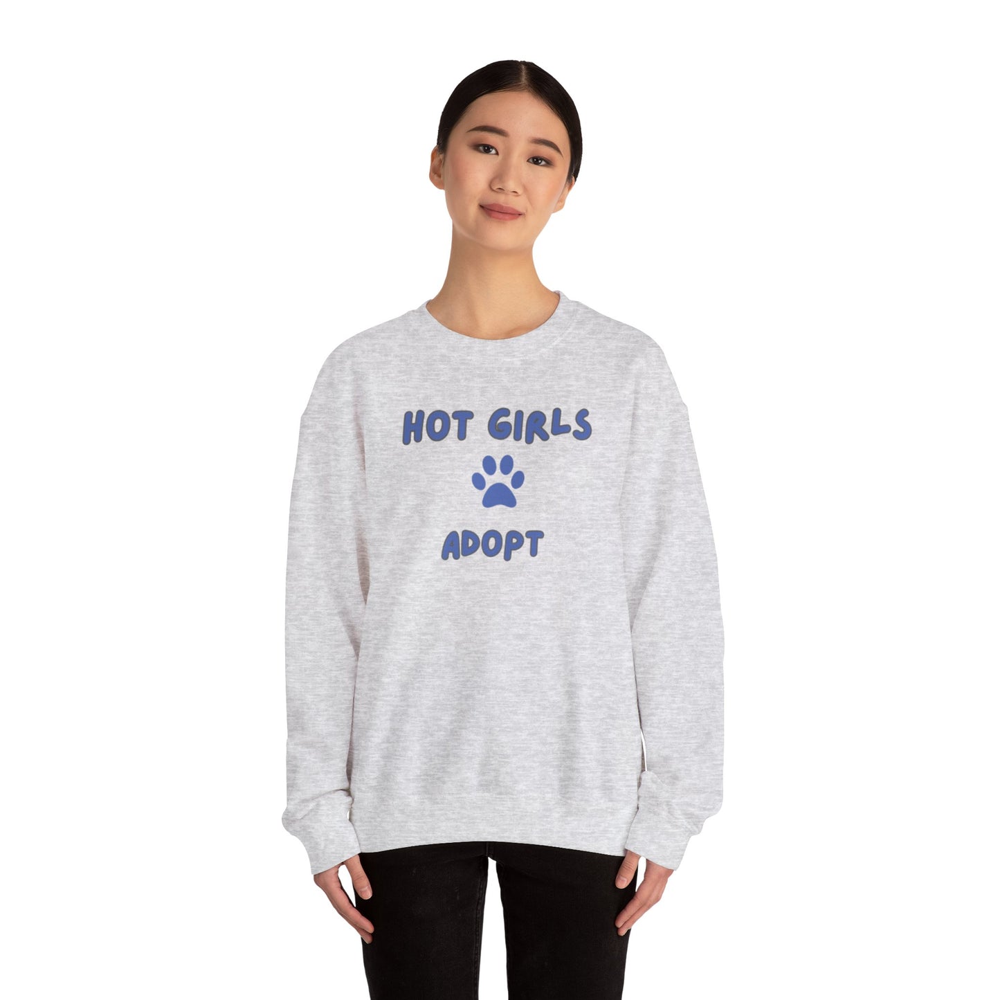 Hot Girls Adopt Women's Crewneck Sweatshirt