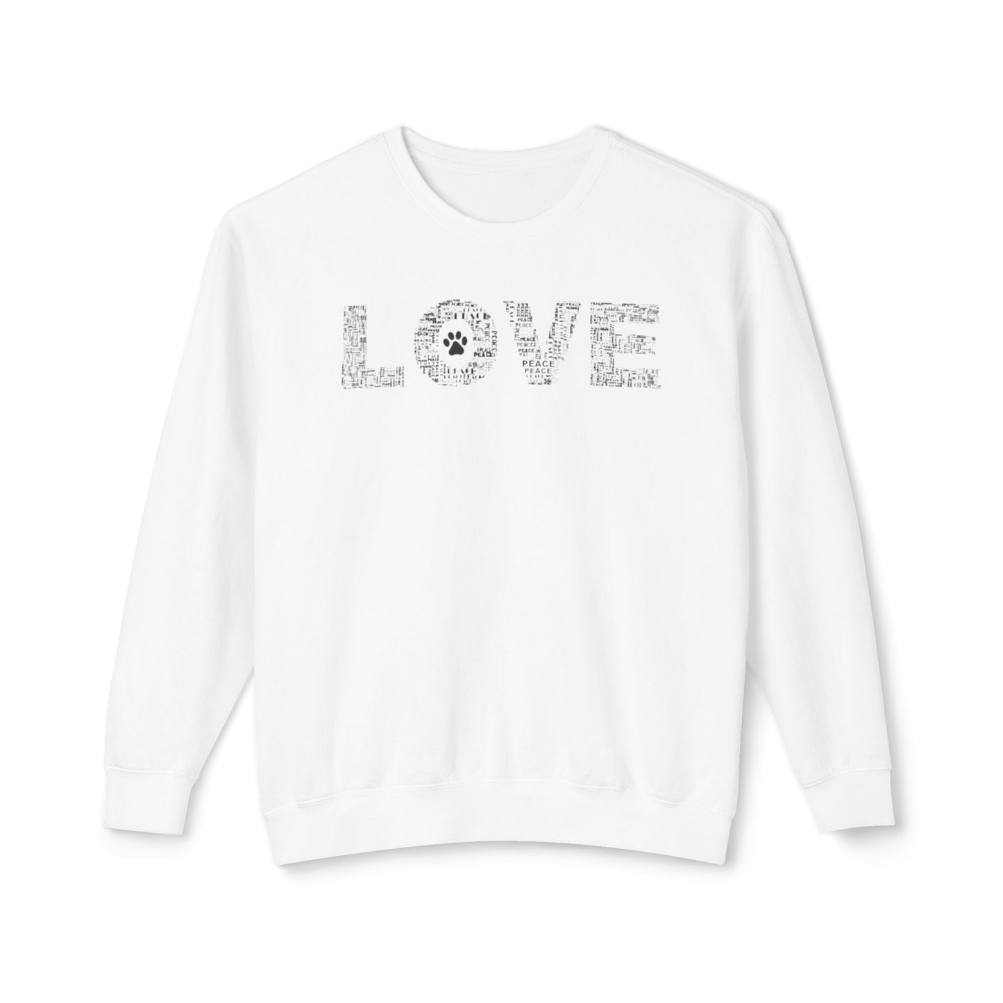 Print Paws Crewneck Sweatshirt, Comfy, Dog Lover Gift, Animal Print Top, Animal Lover Shirt