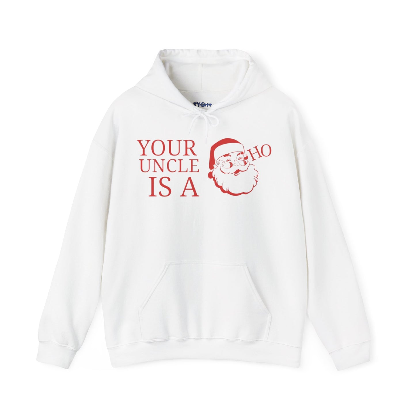 Santa Uncle Christmas Hooded Sweatshirt, Funny Xmas Gift Apparel, Holiday Winter Jumper, Festive Claus Pullover, Family Top