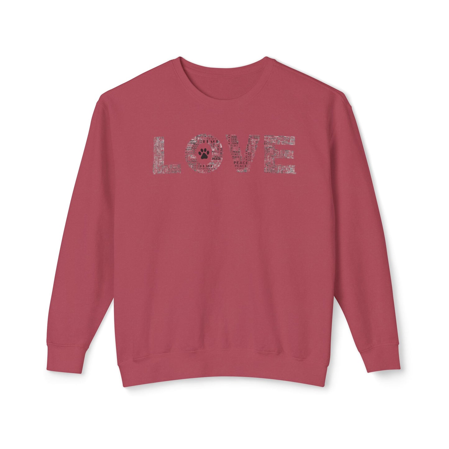 Print Paws Crewneck Sweatshirt, Comfy, Dog Lover Gift, Animal Print Top, Animal Lover Shirt
