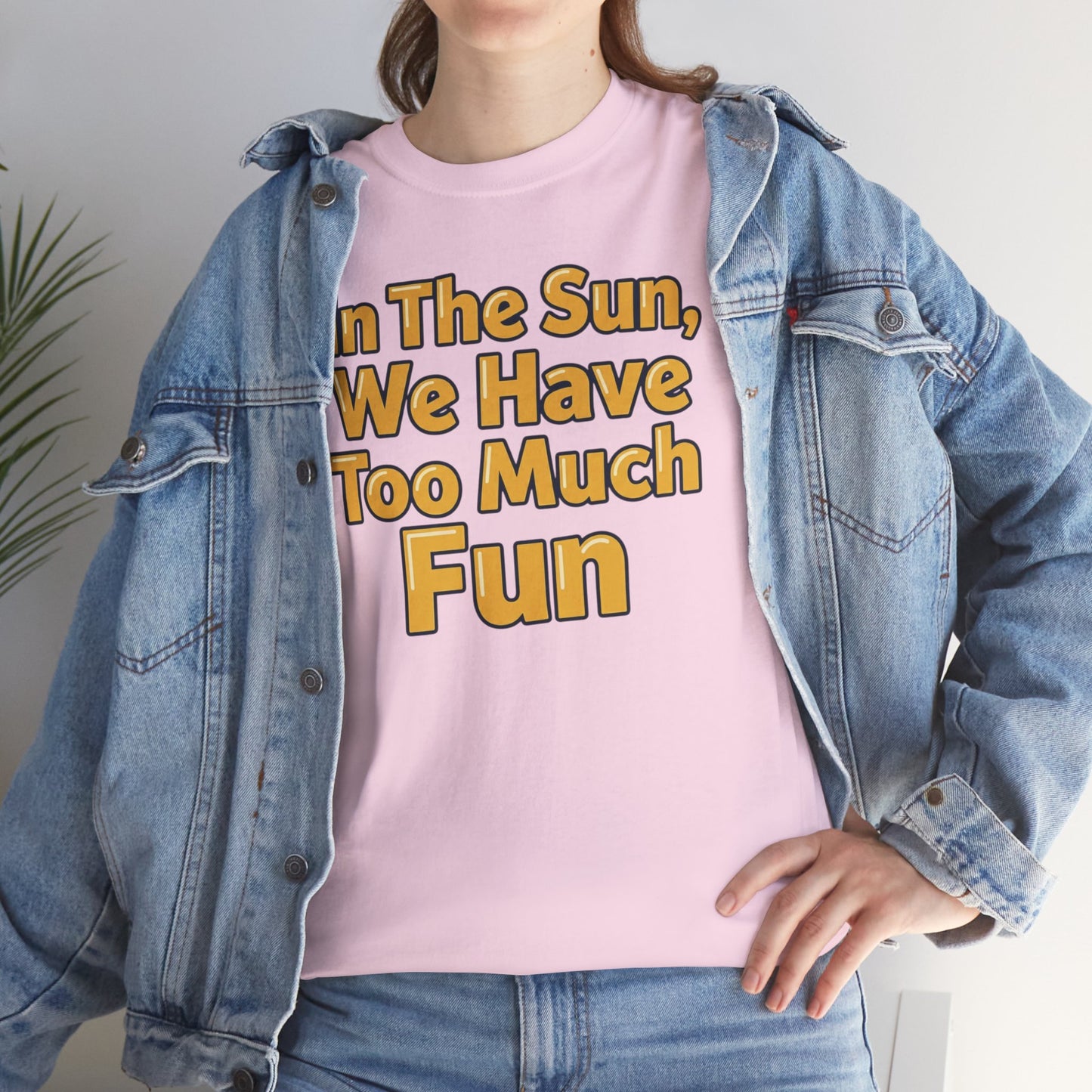 Aidan Selene "In The Sun, We Have Too Much Fun " Summer Graphic T-Shirt (size only in XL)