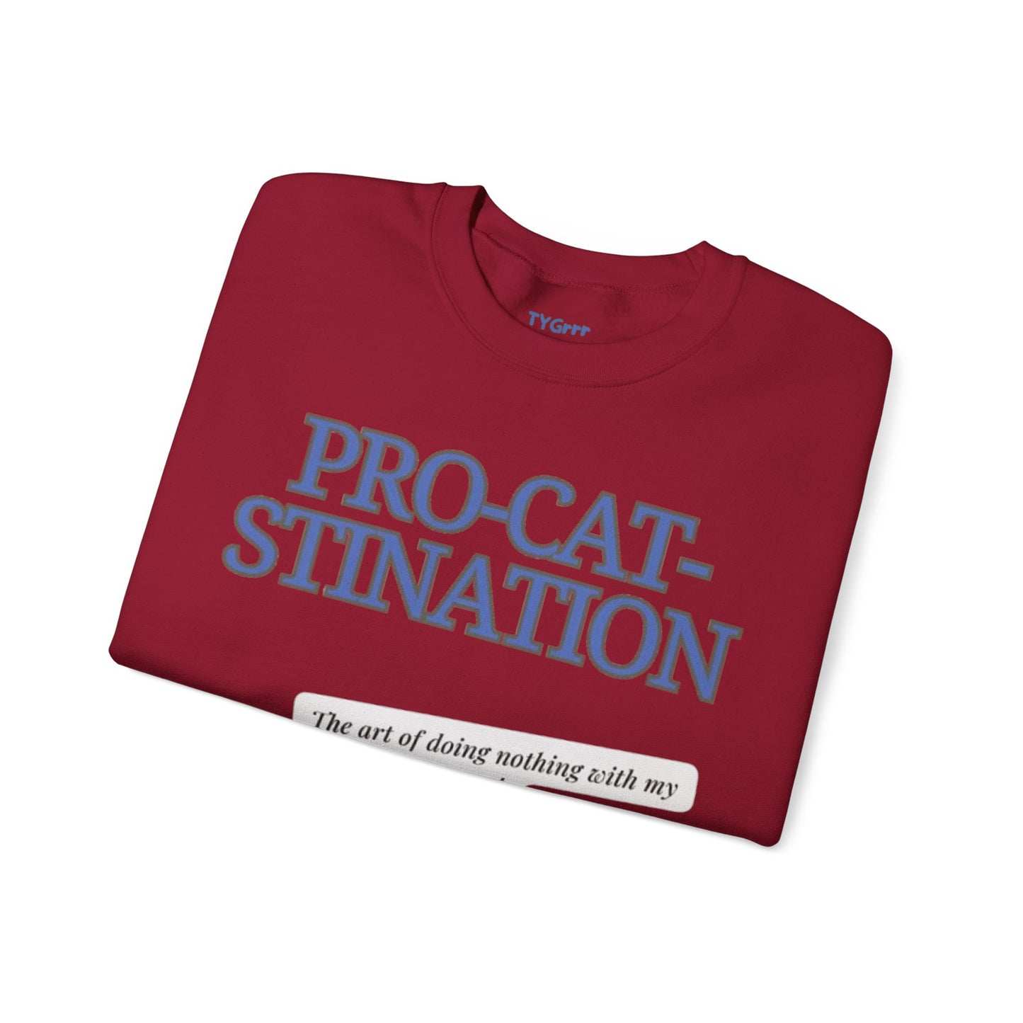 Pro-Cat-Stination Women's Crewneck Sweatshirt