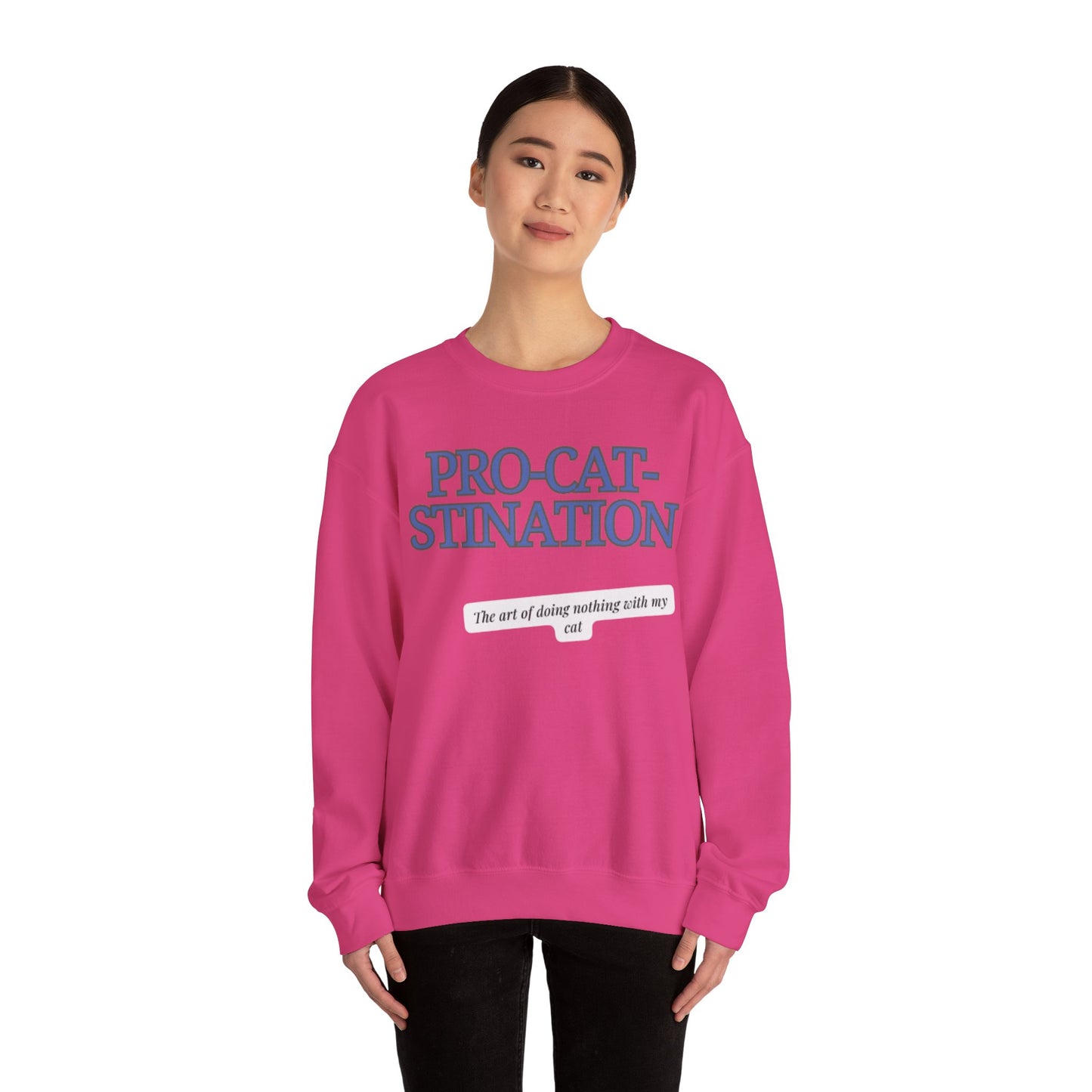 Pro-Cat-Stination Women's Crewneck Sweatshirt