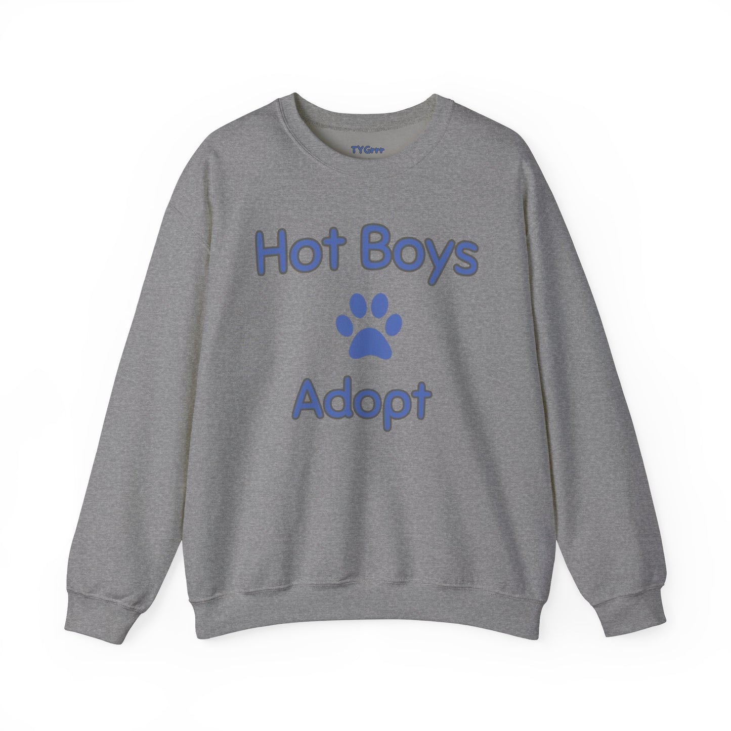 Hot Boys Adopt Crewneck Sweatshirt